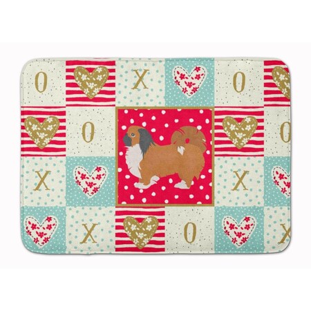 Carolines Treasures 19 x 27 in. Pekingese Love Machine Washable Memory Foam Mat CK5873RUG